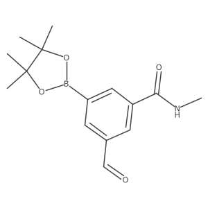 3-formyl-N-methyl-5-(4,4,5,5-tetramethyl-1,3,2-dioxaborolan-2-yl)benzamide Structure