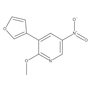 3-(3-Furanyl)-2-methoxy-5-nitropyridine结构式