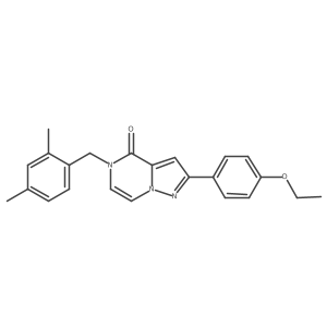 5-(2,4-dimethylbenzyl)-2-(4-ethoxyphenyl)pyrazolo[1,5-a]pyrazin-4(5H)-one结构式