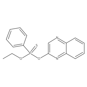 Phosphonothioic acid, phenyl-, O-ethyl O-2-quinoxalinyl ester Structure