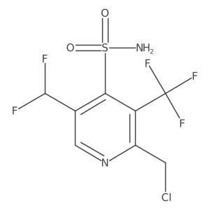 2-(Chloromethyl)-5-(difluoromethyl)-3-(trifluoromethyl)pyridine-4-sulfonamide Structure