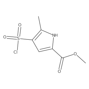 methyl 4-(chlorosulfonyl)-5-methyl-1H-pyrrole-2-carboxylate结构式