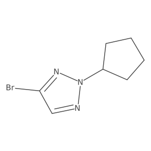 4-Bromo-2-cyclopentyl-2H-1,2,3-triazole Structure