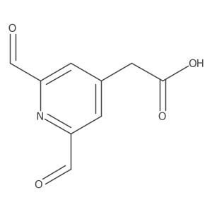 (2,6-Diformylpyridin-4-YL)acetic acid Structure