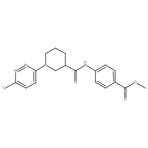 Methyl 4-({[1-(6-chloropyridazin-3-yl)piperidin-3-yl]carbonyl}amino)benzoate结构式