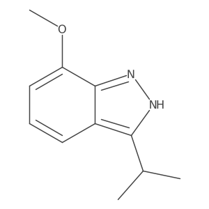 3-Isopropyl-7-methoxy-1H-indazole结构式