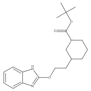 tert-Butyl 3-(2-((1H-benzo[d]imidazol-2-yl)oxy)ethyl)piperidine-1-carboxylate Structure