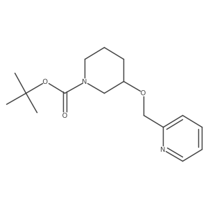(S)-tert-butyl 3-(pyridin-2-ylmethoxy)piperidine-1-carboxylate Structure