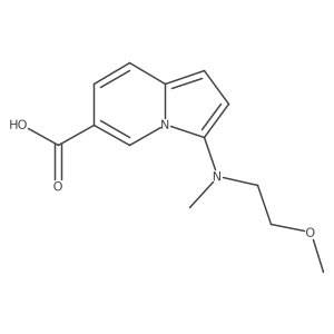 3-((2-Methoxyethyl)(methyl)amino)indolizine-6-carboxylic acid Structure