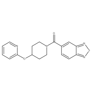 Benzo[c][1,2,5]thiadiazol-5-yl(4-(pyridin-2-yloxy)piperidin-1-yl)methanone结构式