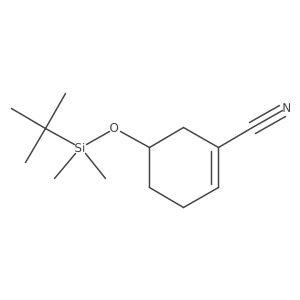 5-[tert-butyl(dimethyl)silyl]oxycyclohexene-1-carbonitrile结构式