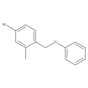 4-Bromo-2-methyl-1-(phenoxymethyl)benzene结构式