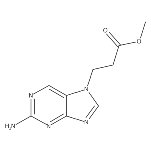 Methyl 2-amino-7H-purine-7-propanoate Structure
