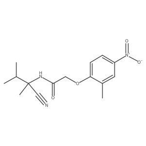 N-(1-cyano-1,2-dimethylpropyl)-2-(2-methyl-4-nitrophenoxy)acetamide结构式