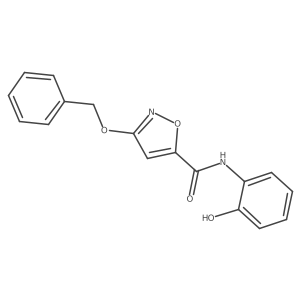 3-(benzyloxy)-N-(2-hydroxyphenyl)isoxazole-5-carboxamide结构式