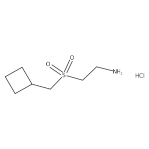 2-Cyclobutylmethanesulfonylethan-1-amine hydrochloride Structure