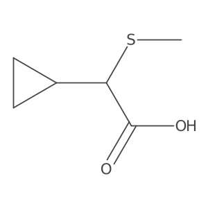 2-Cyclopropyl-2-(methylsulfanyl)acetic acid Structure