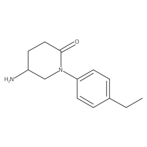 5-Amino-1-(4-ethylphenyl)piperidin-2-one Structure