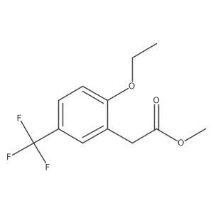 Methyl 2-ethoxy-5-(trifluoromethyl)phenylacetate结构式