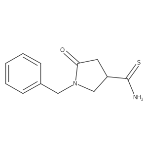 1-Benzyl-5-oxopyrrolidine-3-carbothioamide结构式