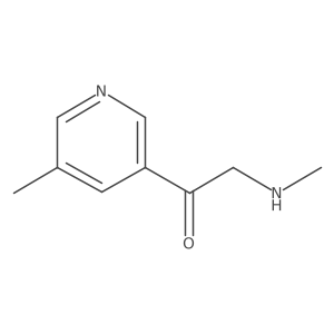2-(Methylamino)-1-(5-methylpyridin-3-yl)ethan-1-one结构式