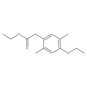 2,5-Dimethyl-4-ethoxy-phenylacetic acid ethyl ester结构式