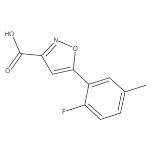 5-(2-Fluoro-5-methylphenyl)-1,2-oxazole-3-carboxylic acid结构式