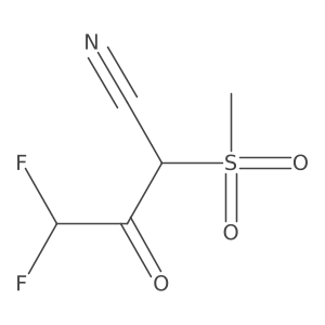 4,4-Difluoro-2-methanesulfonyl-3-oxobutanenitrile结构式