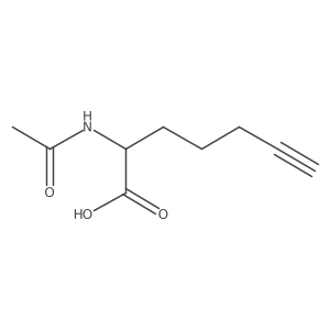 2-Acetamidohept-6-ynoic acid Structure