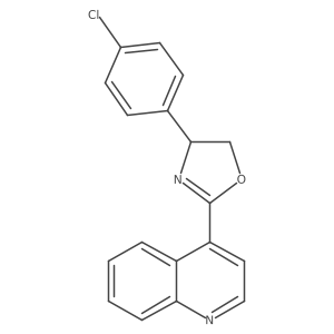 4-(4-Chlorophenyl)-2-(quinolin-4-yl)-4,5-dihydrooxazole Structure