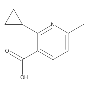 2-Cyclopropyl-6-methylpyridine-3-carboxylic acid Structure