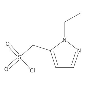 (2-Ethyl-2H-pyrazol-3-yl)-methanesulfonyl chloride结构式