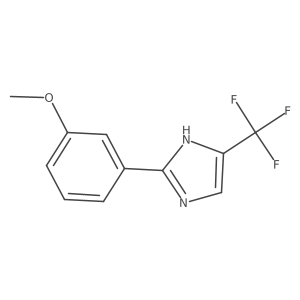 2-(3-Methoxyphenyl)-4-(trifluoromethyl)-1H-imidazole结构式