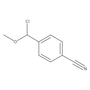 4-[Chloro(methoxy)methyl]benzonitrile结构式