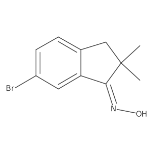 1H-Inden-1-one, 6-bromo-2,3-dihydro-2,2-dimethyl-, oxime, (Z)-结构式