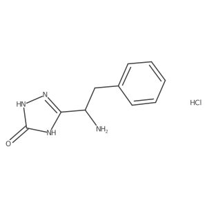3-(1-Amino-2-phenylethyl)-4,5-dihydro-1H-1,2,4-triazol-5-one hydrochloride结构式