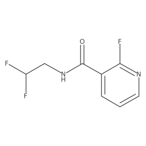 N-(2,2-Difluoroethyl)-2-fluoropyridine-3-carboxamide结构式