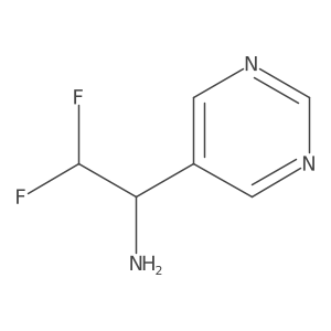 2,2-Difluoro-1-(pyrimidin-5-yl)ethan-1-amine Structure
