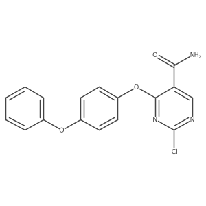 2-Chloro-4-(4-phenoxy-phenoxy)-pyrimidine-5-carboxylic acid amide Structure