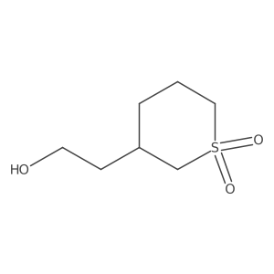 3-(2-Hydroxyethyl)-1lambda6-thiane-1,1-dione Structure