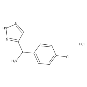 (4-chlorophenyl)(1H-1,2,3-triazol-4-yl)methanamine hydrochloride Structure