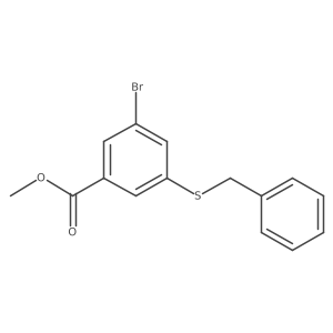 Methyl 3-(benzylsulfanyl)-5-bromobenzoate Structure