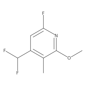 4-(Difluoromethyl)-6-fluoro-2-methoxy-3-methylpyridine Structure