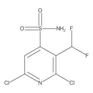 2,6-Dichloro-3-(difluoromethyl)pyridine-4-sulfonamide Structure