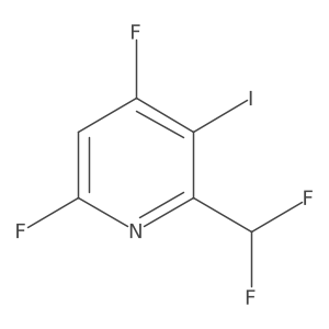 2-(Difluoromethyl)-4,6-difluoro-3-iodopyridine Structure