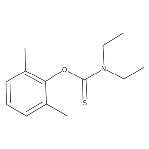 Carbamothioic acid, diethyl-, O-(2,6-dimethylphenyl) ester Structure