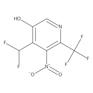 4-(Difluoromethyl)-5-nitro-6-(trifluoromethyl)pyridin-3-ol Structure
