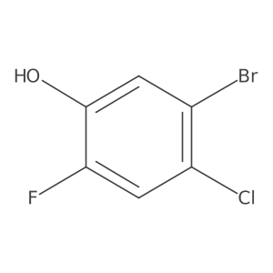 5-Bromo-4-chloro-2-fluorophenol结构式