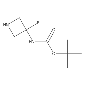 3-(Boc-amino)-3-fluoroazetidine结构式