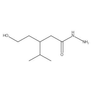 Pentanoic acid, 3-(2-hydroxyethyl)-4-methyl-, hydrazide结构式